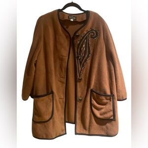 Bob Mackie Women's Brown and Black Jacket